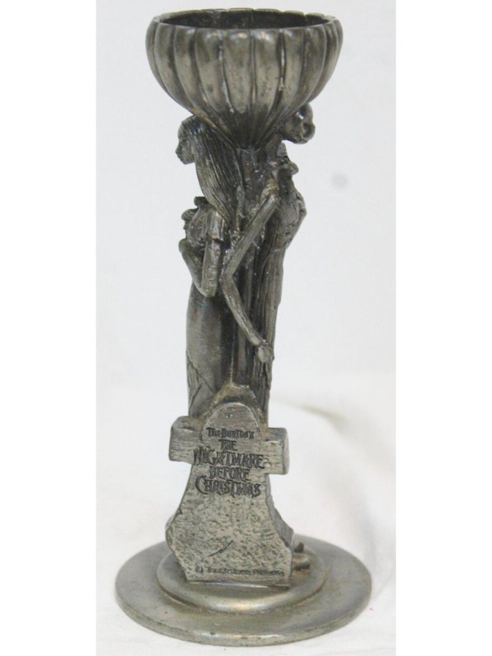 NECA Nightmare before Christmas Candlestick Holder Pewter Sally Jack Skellington